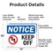 Signmission Keep Off, 14 in W x Rectangle, Aluminum OS-2PACK-NS-A-1014-L-13834 - alternate 8
